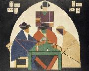 Theo van Doesburg The Cardplayers. oil on canvas